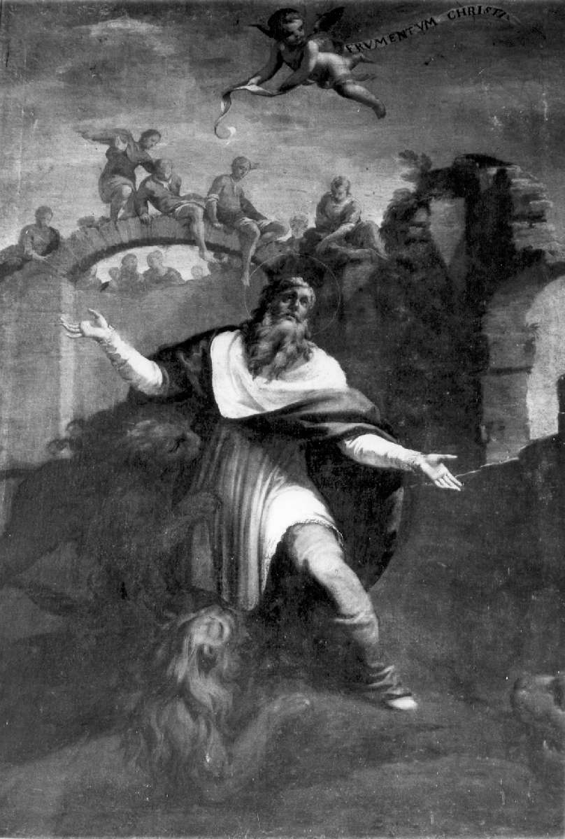 martirio di Sant'Ignazio da Antiochia (dipinto) di Caula Sigismondo (attribuito) (inizio sec. XVIII)