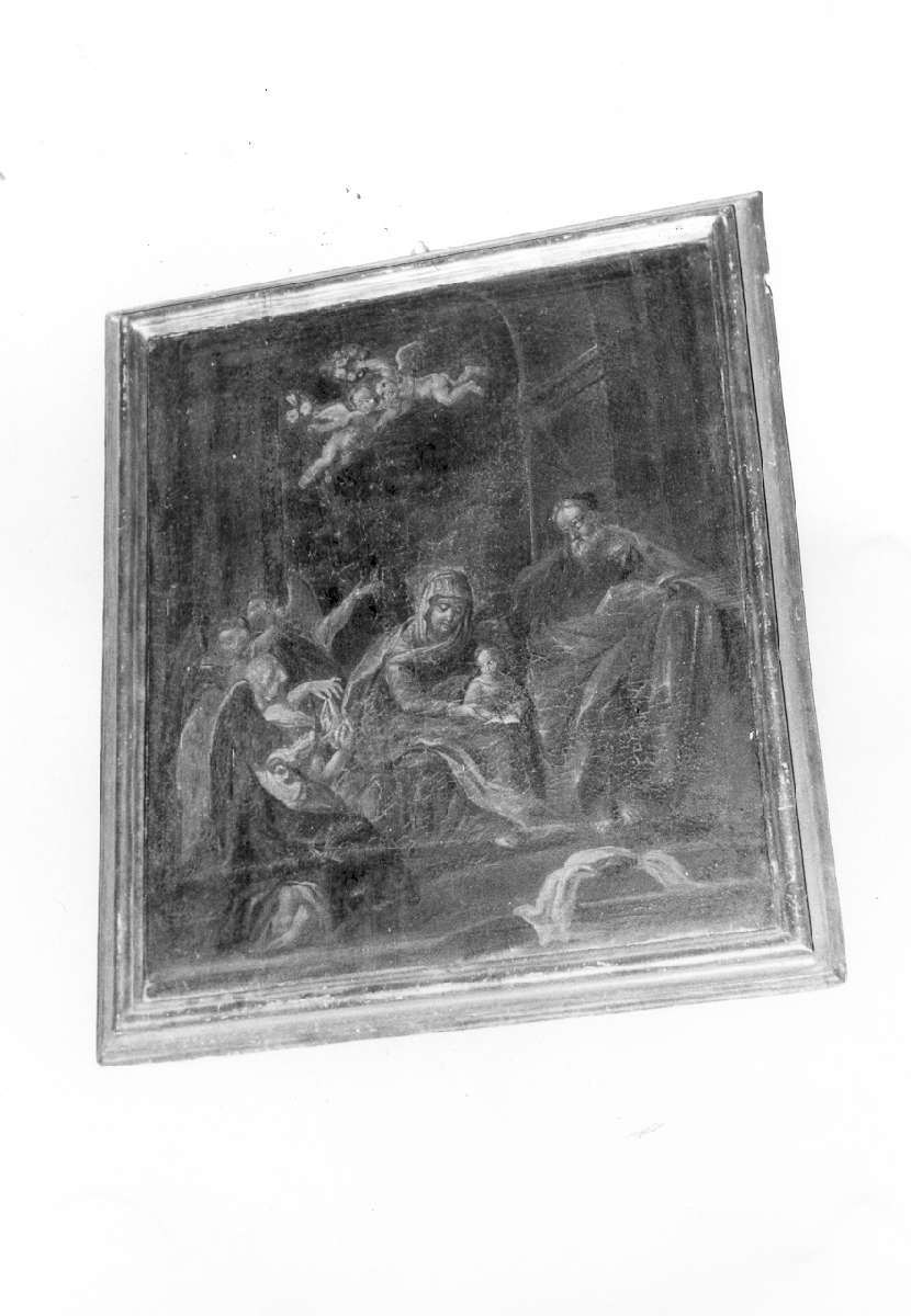 Sant'Anna e San Gioacchino insegnano a leggere a Maria Vergine bambina (dipinto) - ambito modenese (primo quarto sec. XVIII)