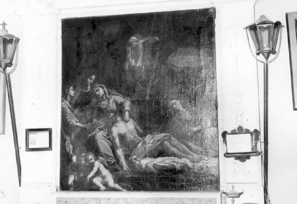 deposizione di Cristo dalla croce (dipinto) - ambito modenese (primo quarto sec. XVIII)