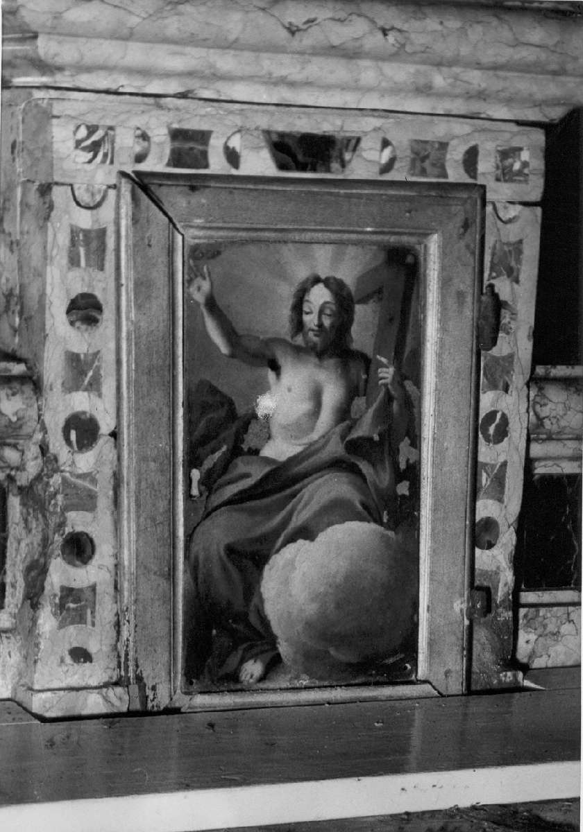 Cristo redentore (sportello di tabernacolo) di Vellani Francesco (attribuito) (prima metà sec. XVIII)