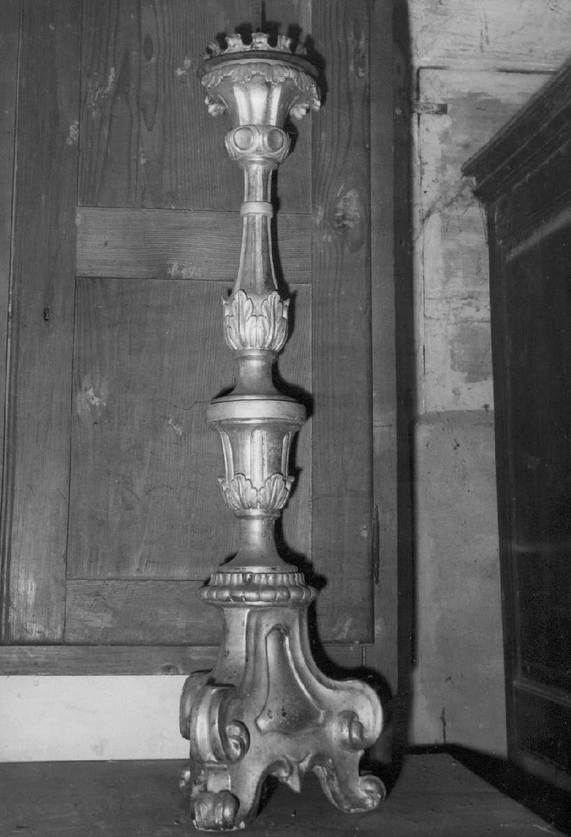 candeliere, serie - manifattura modenese (ultimo quarto sec. XVIII)