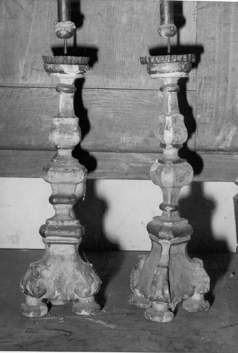 candeliere, serie - manifattura modenese (seconda metà sec. XVIII)