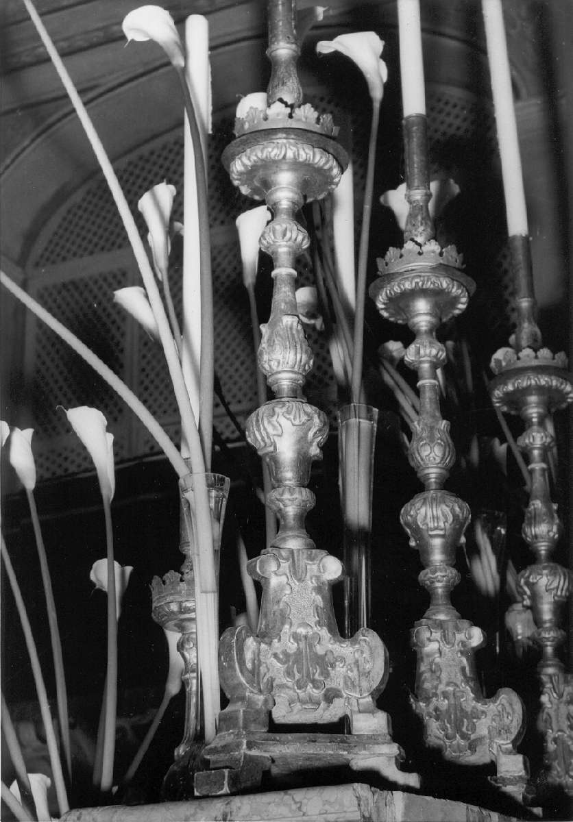 candeliere, serie - manifattura modenese (seconda metà sec. XVIII)