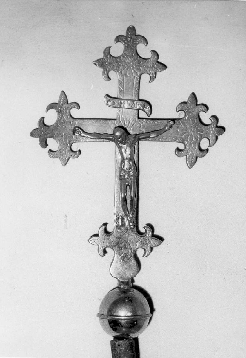 croce processionale - manifattura emiliana (seconda metà sec. XVII)