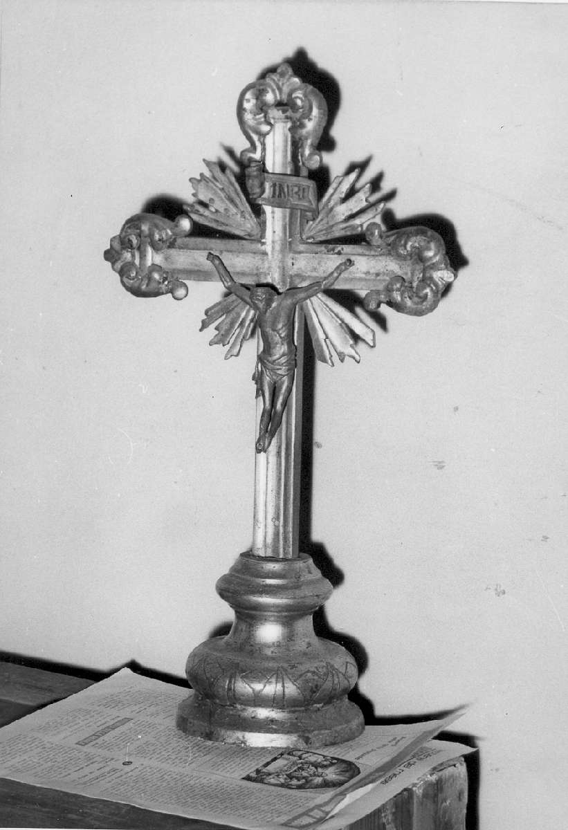 croce da tavolo - manifattura modenese (seconda metà sec. XIX)