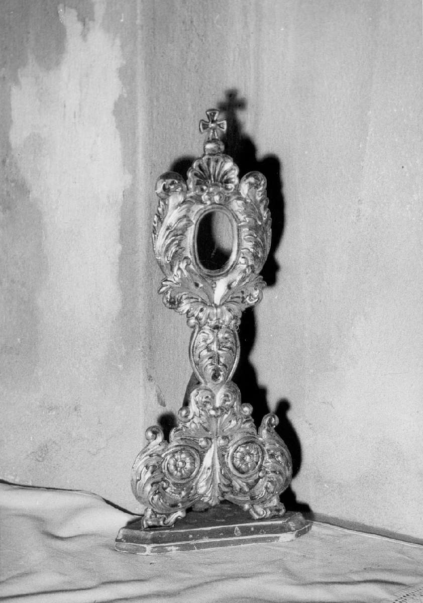 reliquiario - a ostensorio - manifattura emiliana (prima metà sec. XIX)