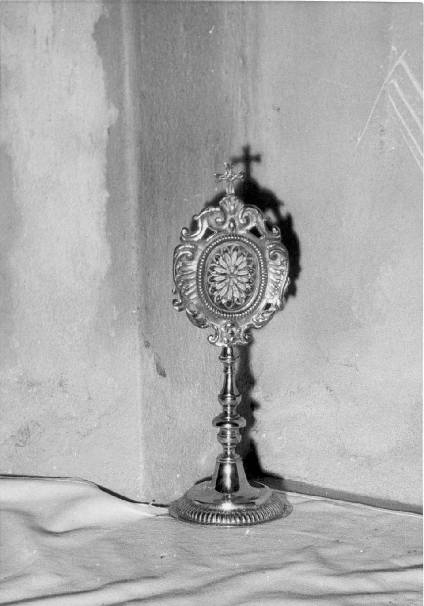reliquiario - a ostensorio - manifattura emiliana (seconda metà sec. XIX)