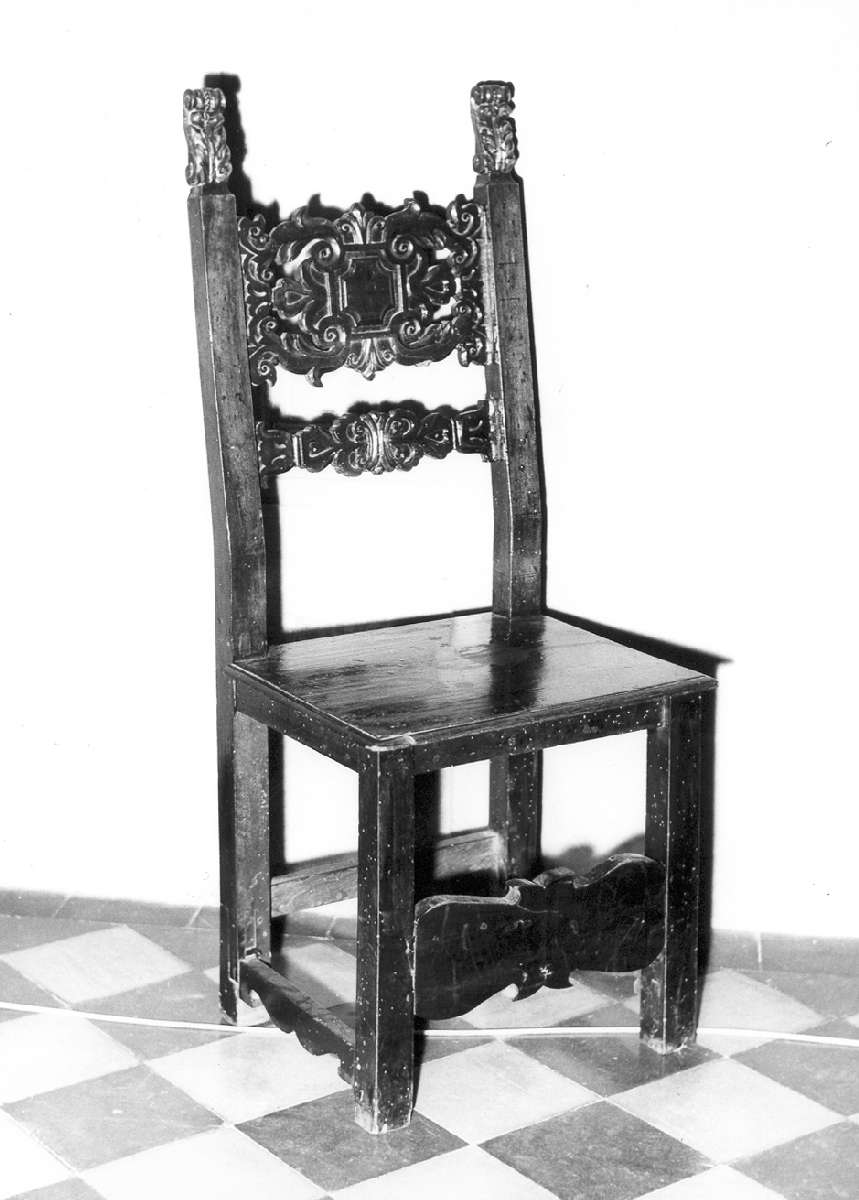 sedia - manifattura emiliana (ultimo quarto sec. XVI)