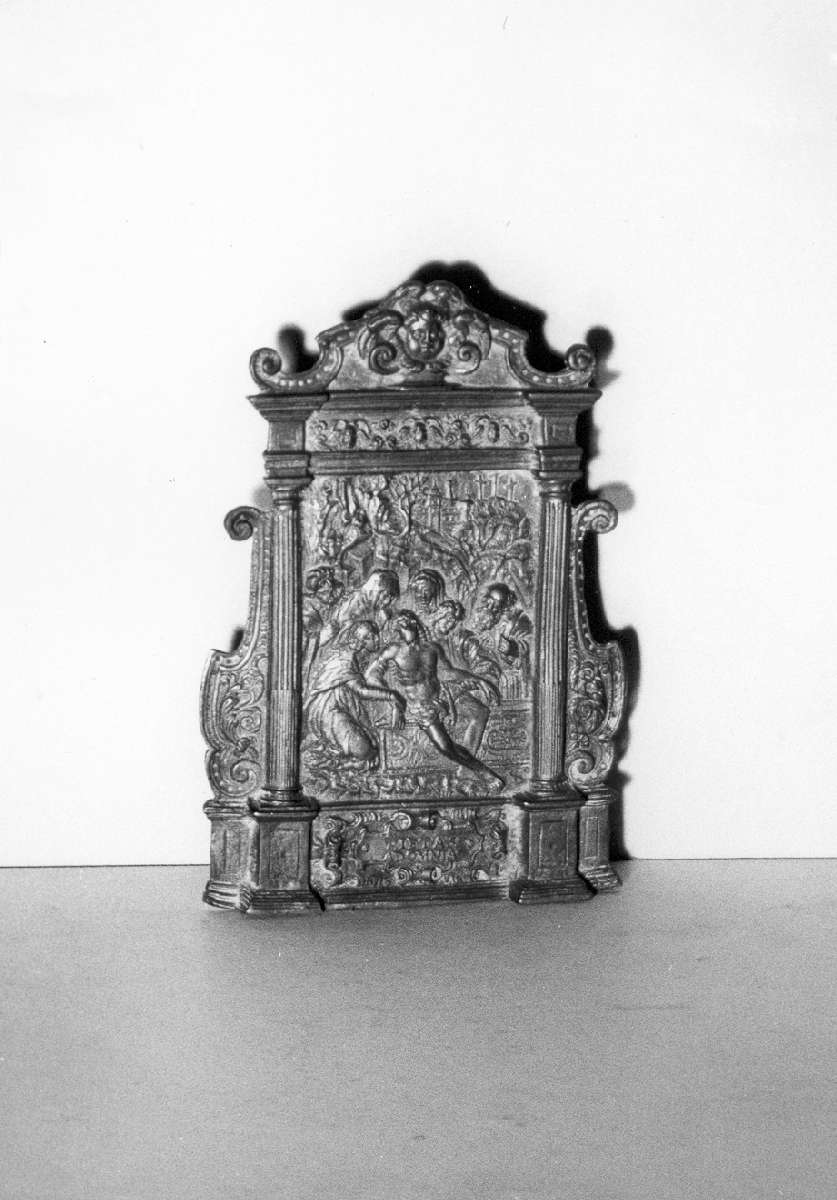 pace - a tavoletta - manifattura padovana (prima metà sec. XVI)