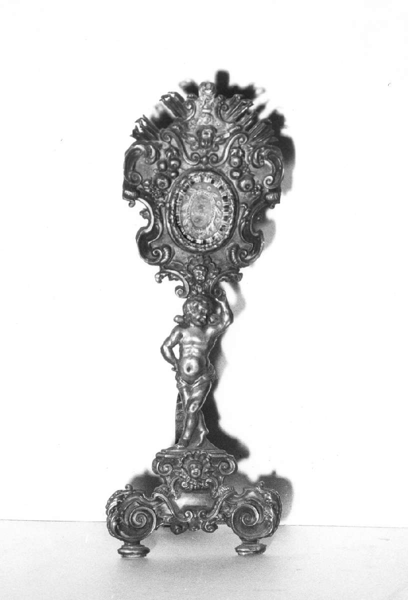 reliquiario - a ostensorio - manifattura bolognese (prima metà sec. XVIII)