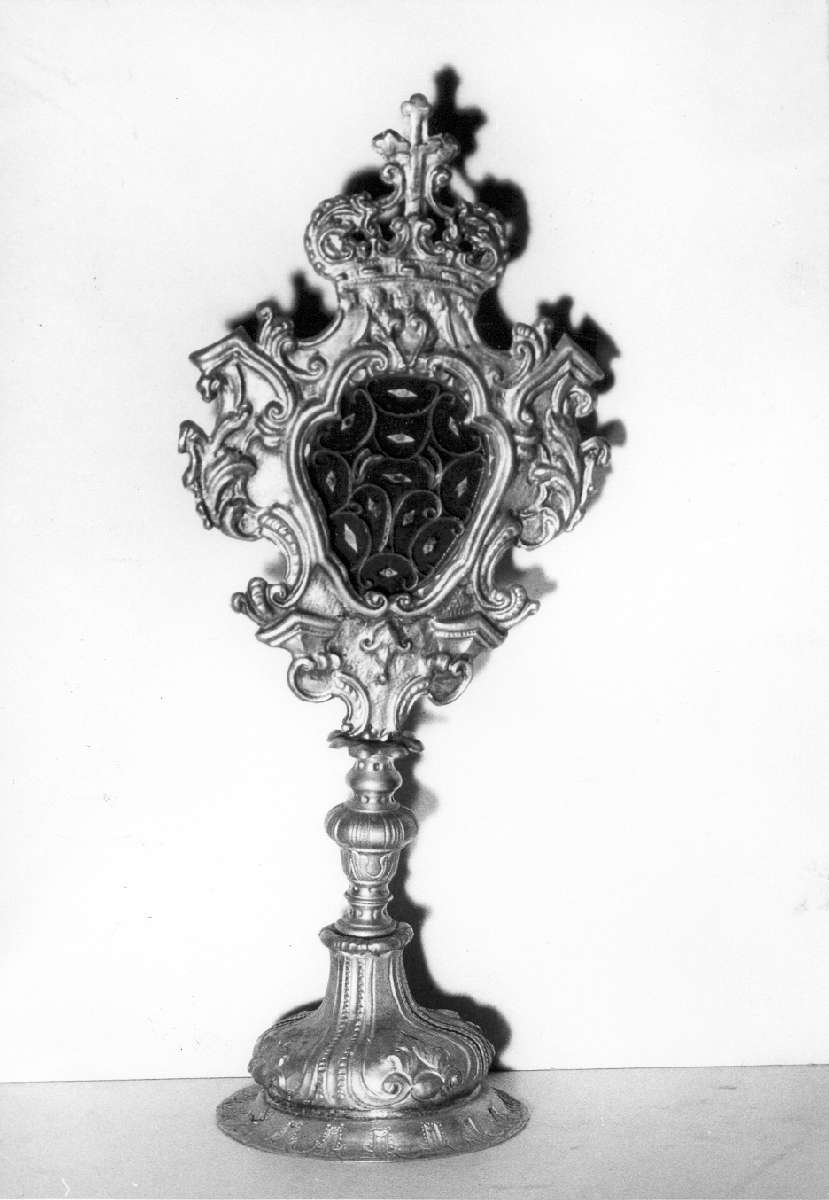 reliquiario - a ostensorio - manifattura emiliana (seconda metà sec. XVIII)