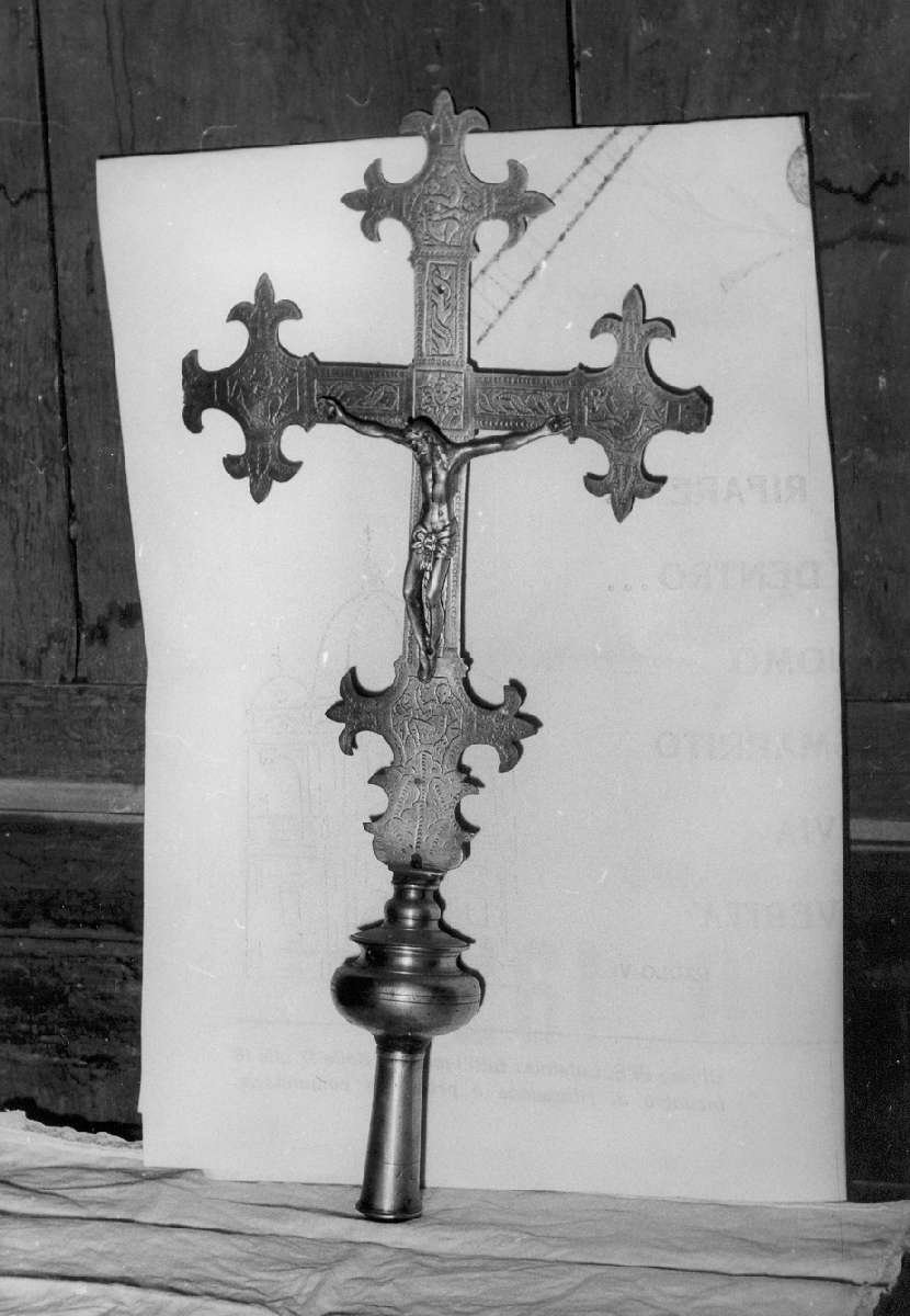 croce processionale - manifattura emiliana (prima metà sec. XVII)