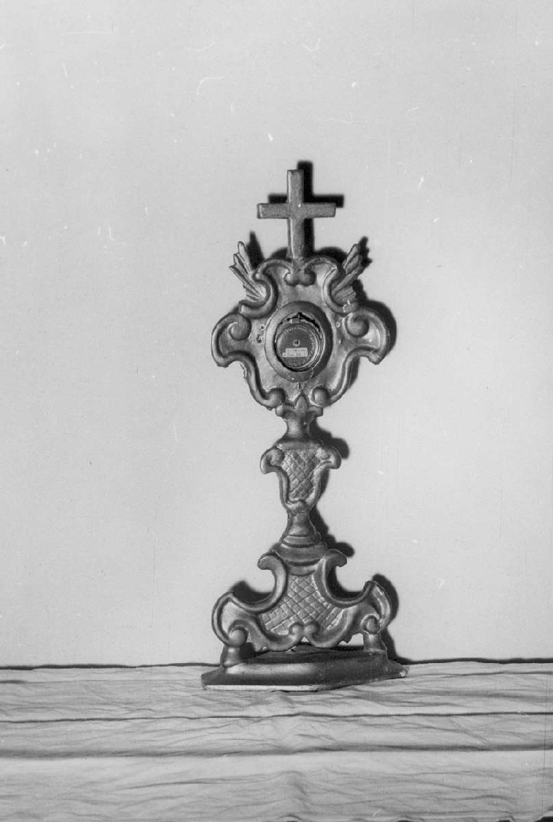 reliquiario - a ostensorio - manifattura emiliana (seconda metà sec. XVIII)