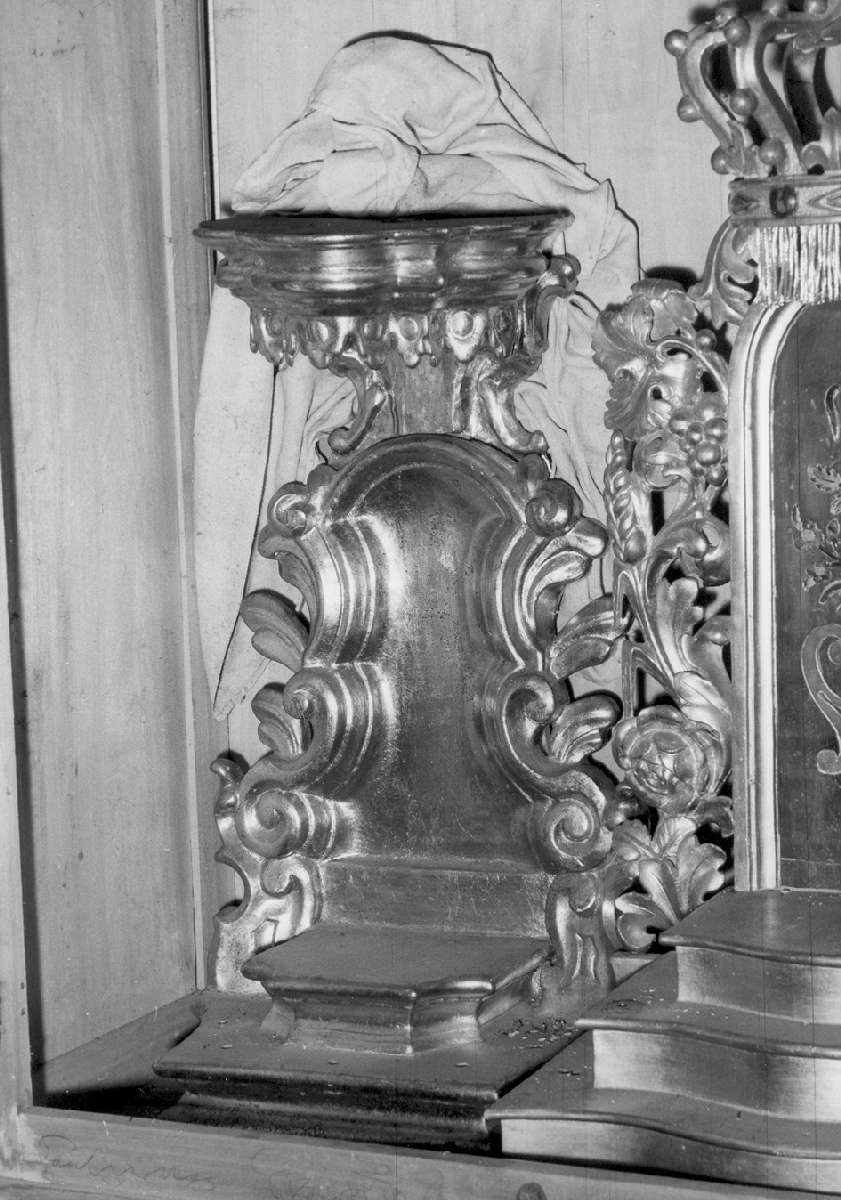 tronetto per esposizione eucaristica - manifattura emiliana (seconda metà sec. XVIII)