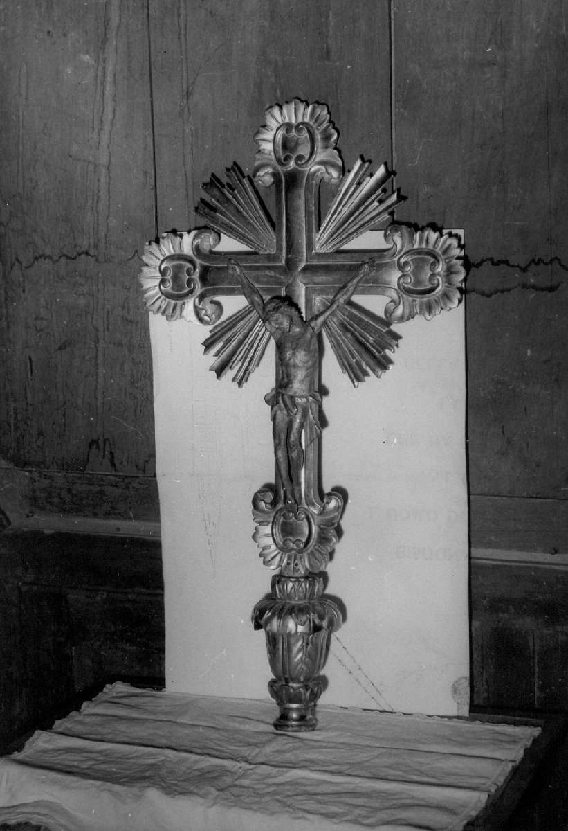 croce processionale - manifattura emiliana (metà sec. XIX)