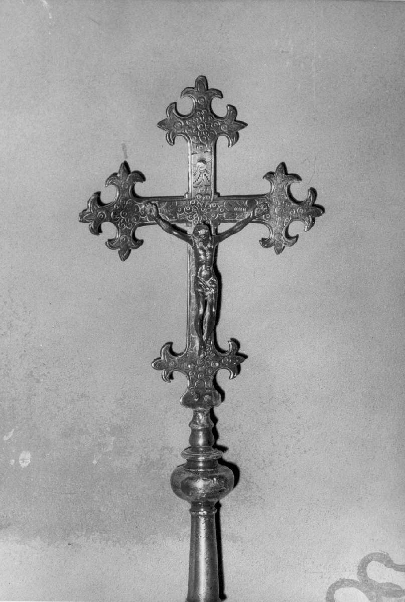 croce processionale - manifattura emiliana (seconda metà sec. XVII)