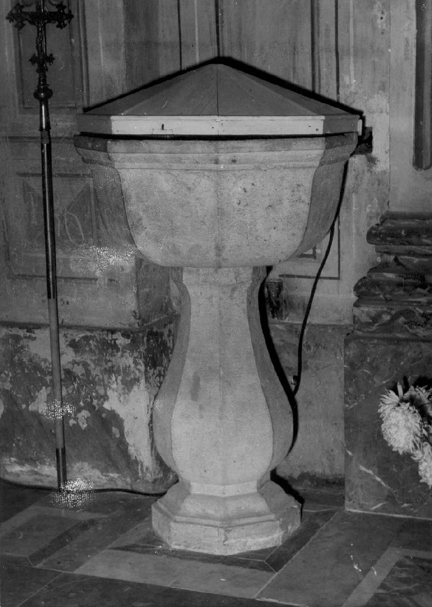 fonte battesimale - manifattura veronese (prima metà sec. XVIII)