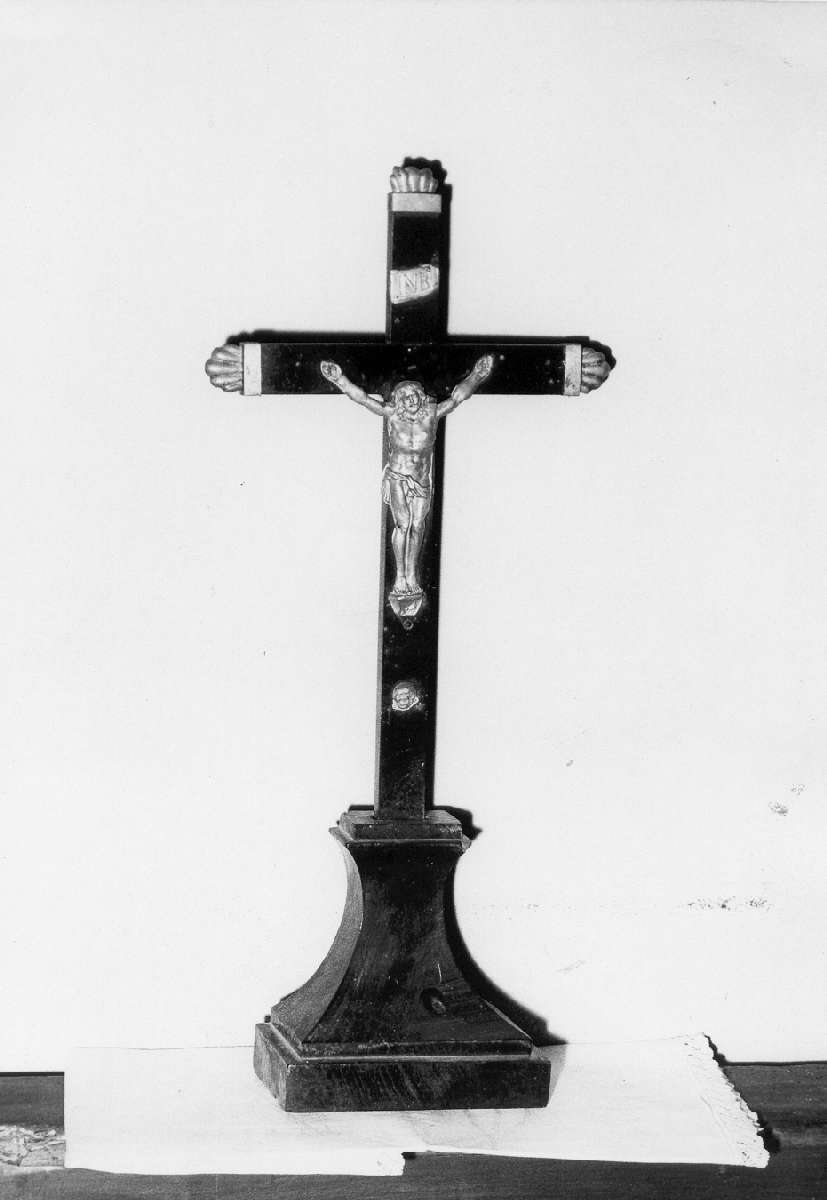 croce da tavolo - manifattura emiliana (prima metà sec. XIX)