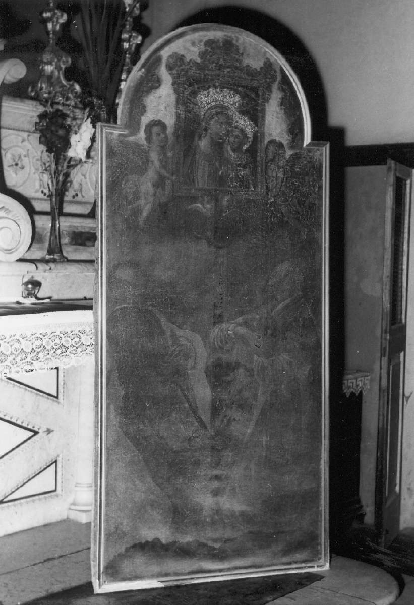 Madonna del Buon Consiglio con San Paolo e San Filippo Neri (?) (dipinto) - ambito modenese (ultimo quarto sec. XVIII)