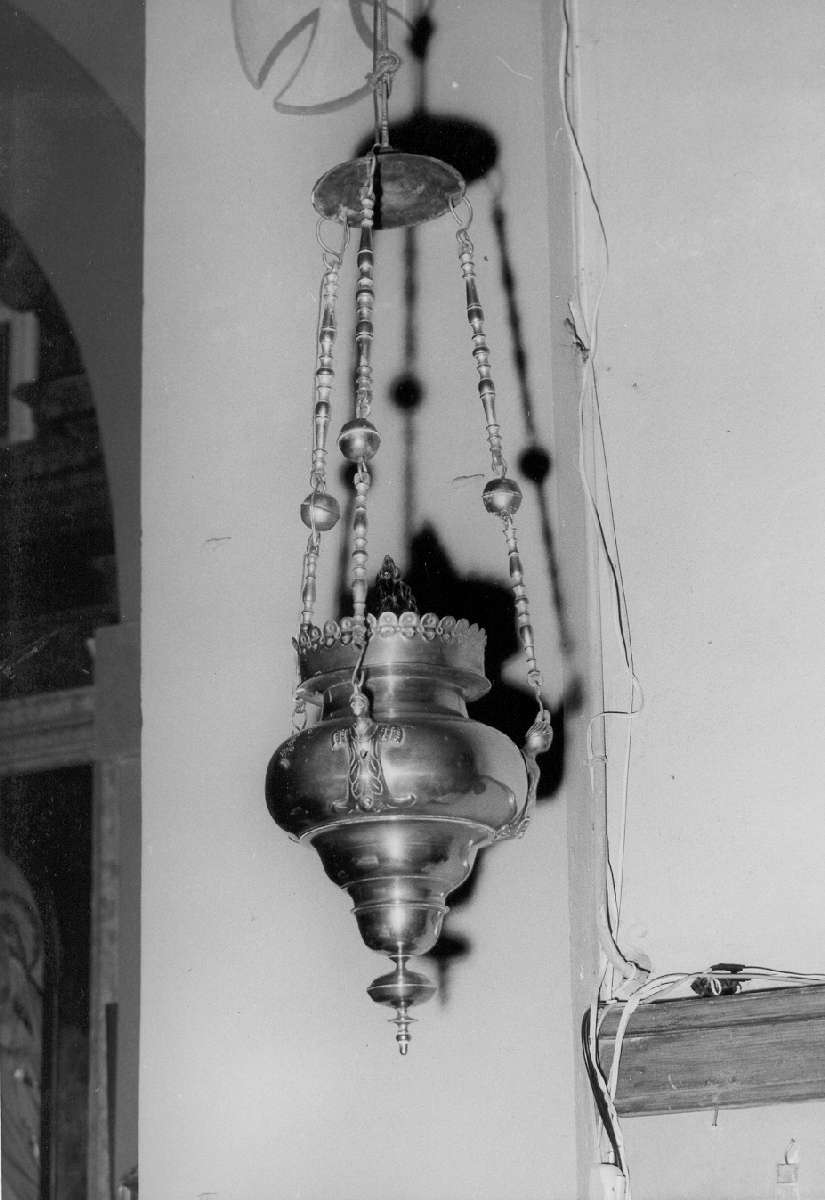 lampada pensile, serie - manifattura emiliana (seconda metà sec. XVII)