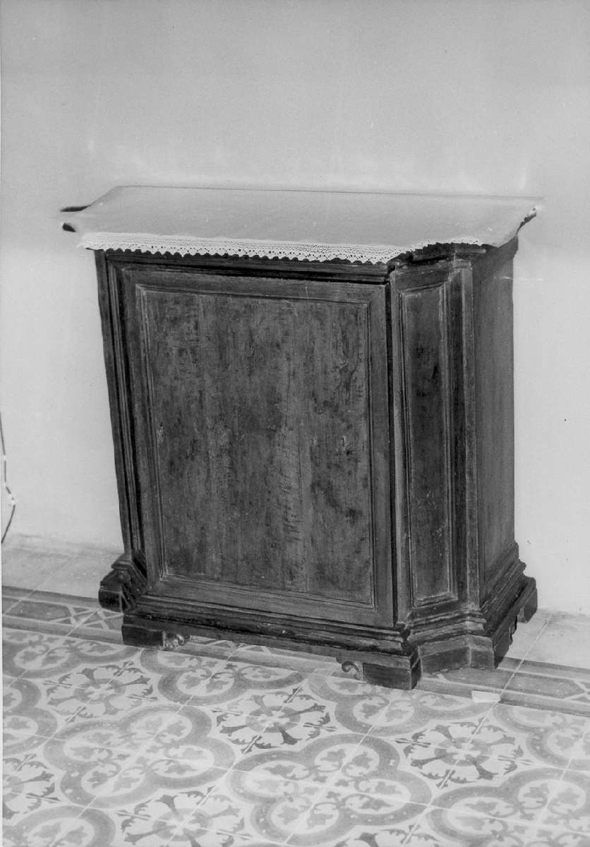 credenzina, serie - manifattura modenese (seconda metà sec. XVII)