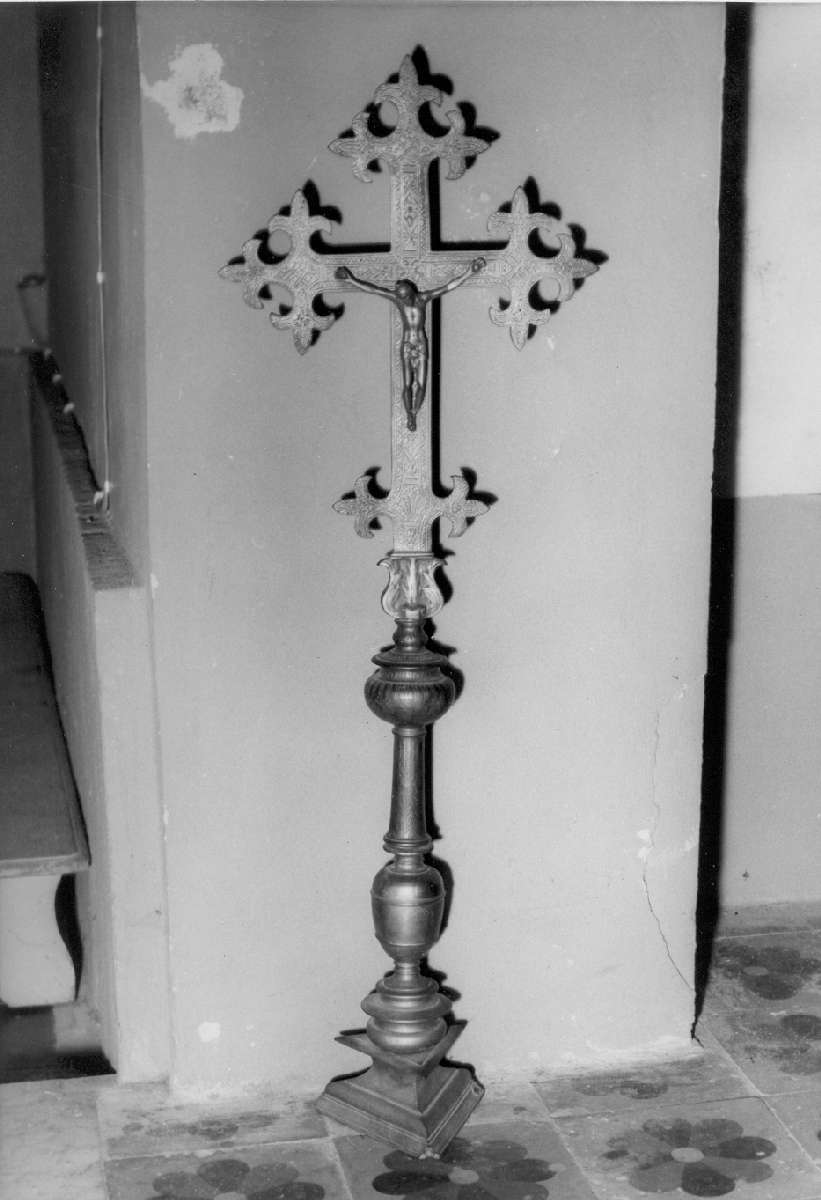 croce processionale - manifattura emiliana (prima metà sec. XVII)