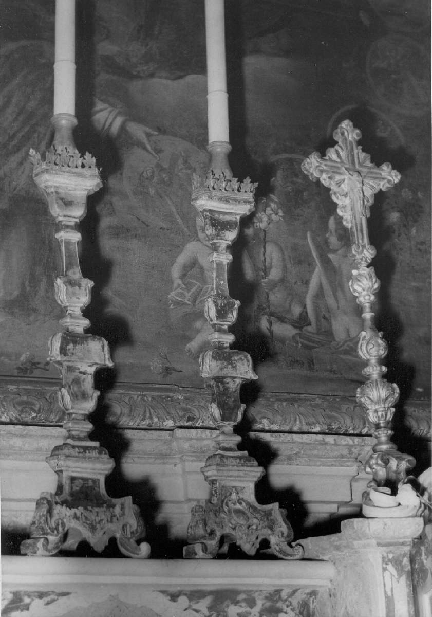 candeliere, serie - manifattura emiliana (seconda metà sec. XVIII)