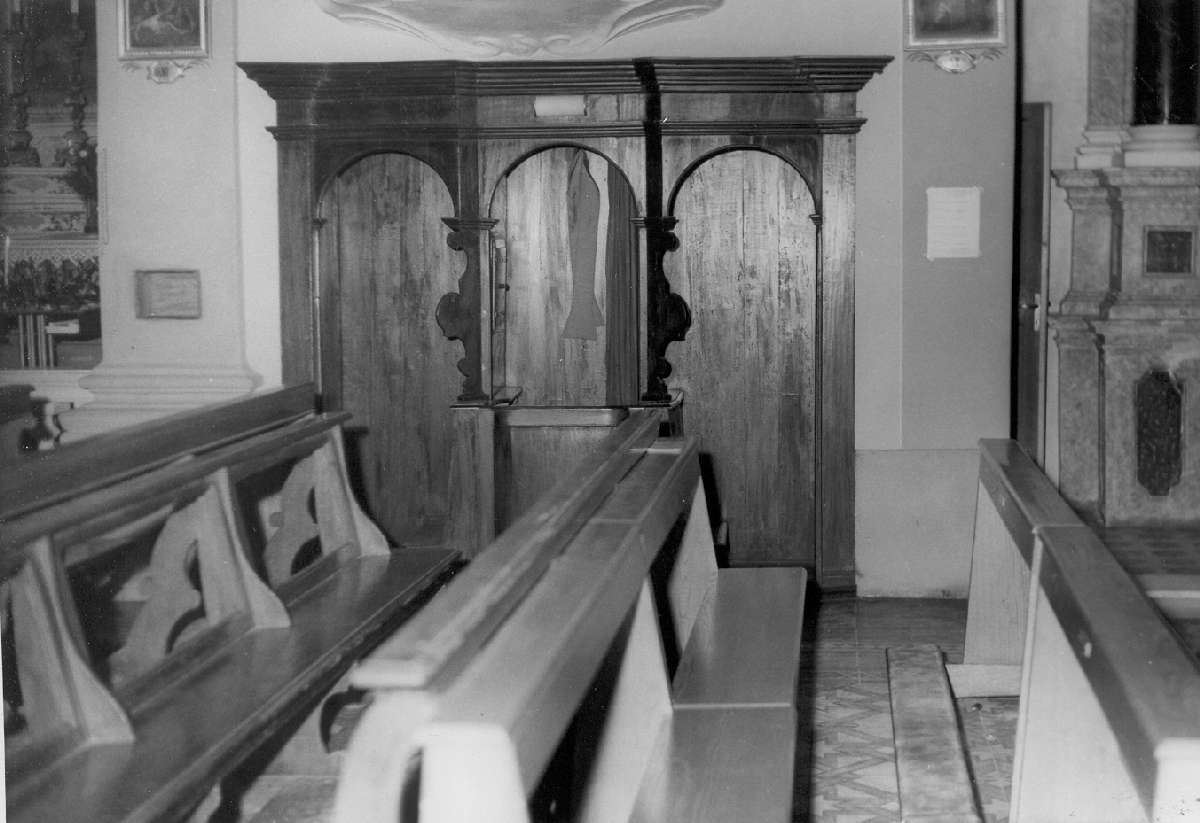 confessionale - manifattura modenese (fine sec. XVIII)