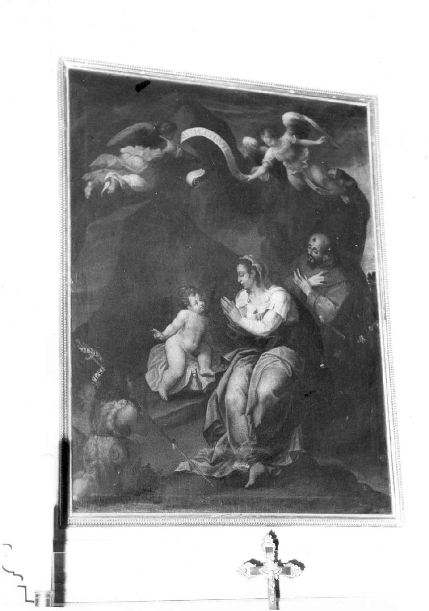 Madonna della Ghiara con San Francesco e San Giovannino (dipinto) - ambito lombardo (inizio sec. XVII)