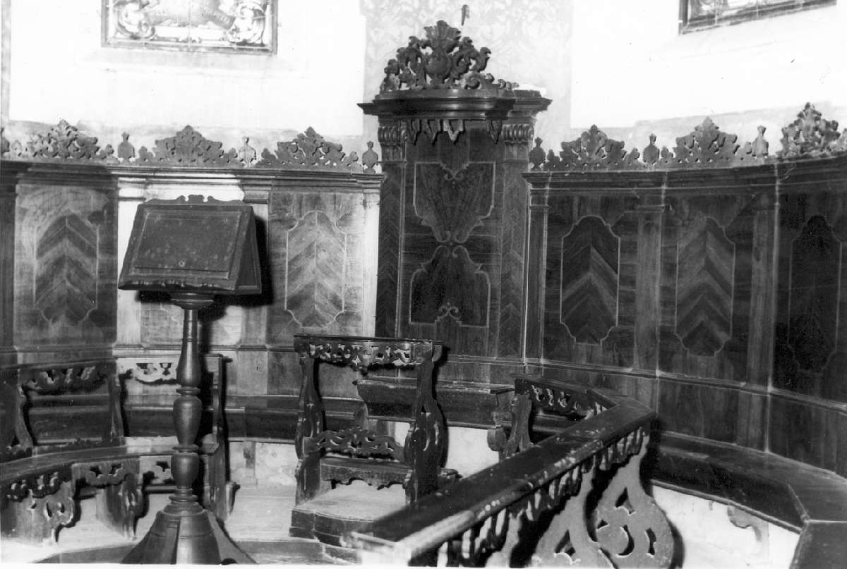 stalli del coro - manifattura emiliana (prima metà sec. XVIII)