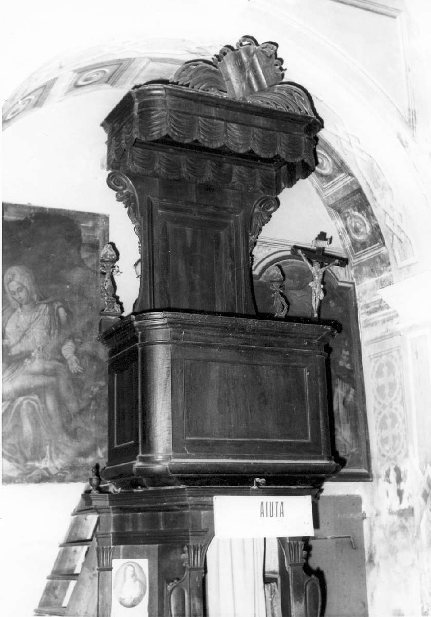 pulpito - manifattura emiliana (seconda metà sec. XVIII)