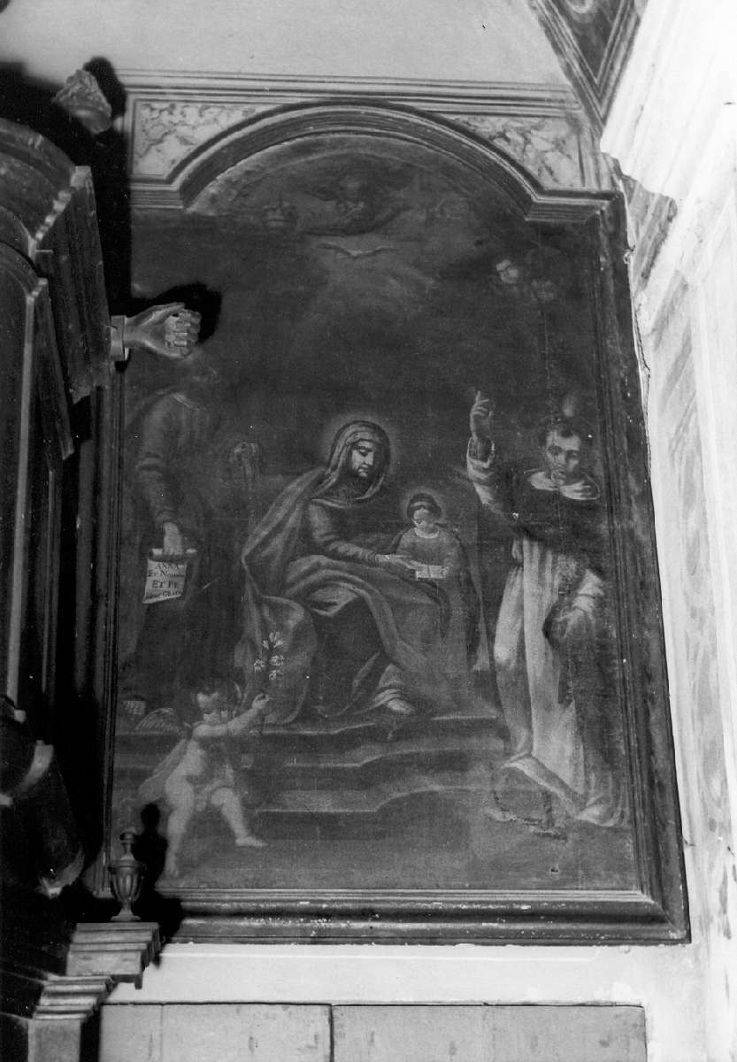 Sant' Anna con la Vergine Bambina, San Gioacchino e San Vincenzo Ferreri (dipinto) - ambito emiliano (seconda metà sec. XVIII)