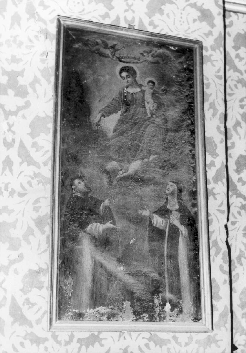 Madonna del Rosario con San Domenico e Santa Caterina da Siena (dipinto) - ambito modenese (seconda metà sec. XVII)