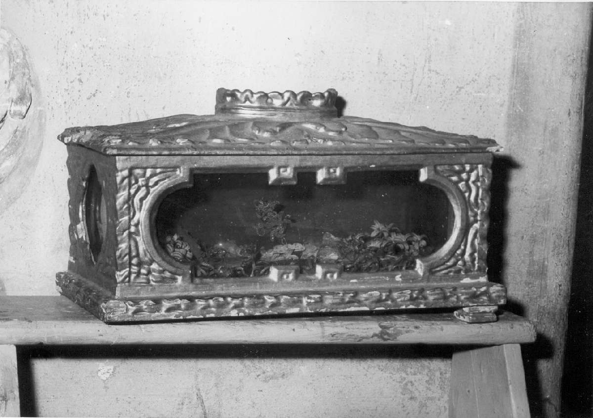 reliquiario a teca - a urna - manifattura emiliana (seconda metà sec. XVII)