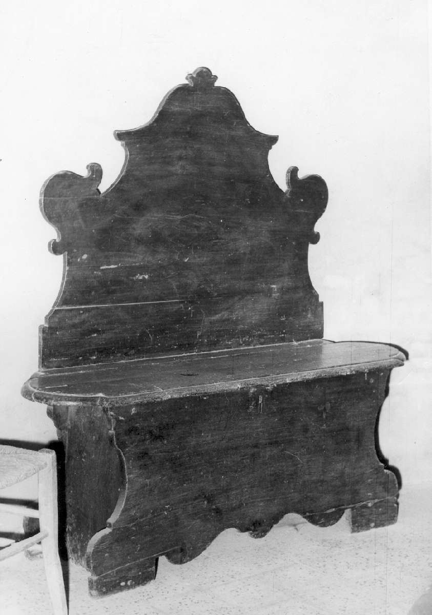 cassapanca - manifattura emiliana (seconda metà sec. XVIII)