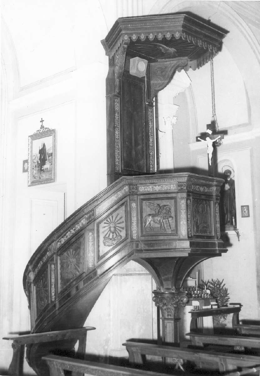 pulpito - manifattura emiliana (inizio sec. XX)