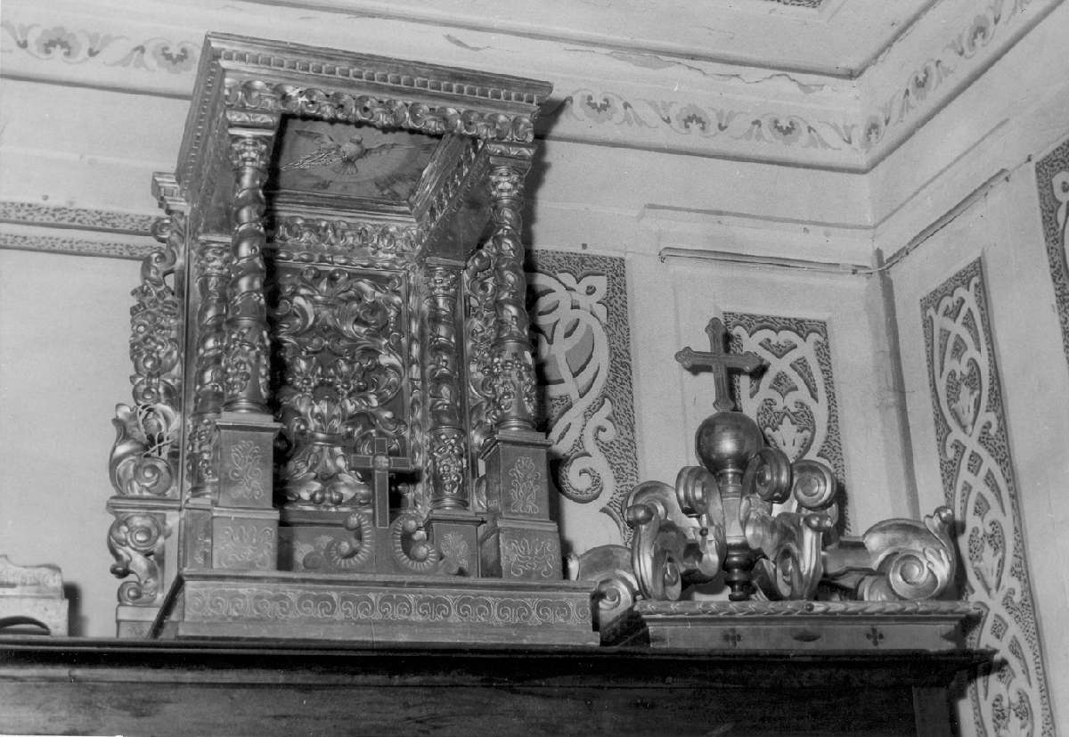 tronetto per esposizione eucaristica - manifattura emiliana (seconda metà sec. XIX)