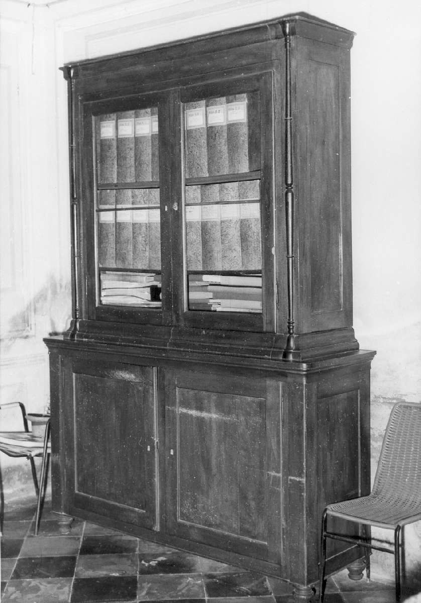 armadio per archivi - manifattura emiliana (seconda metà sec. XIX)
