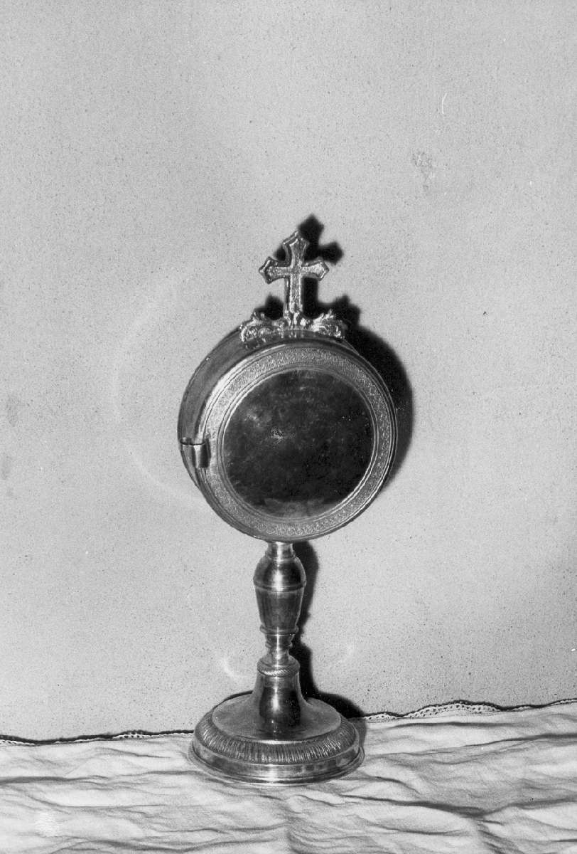 teca eucaristica - manifattura emiliana (metà sec. XIX)