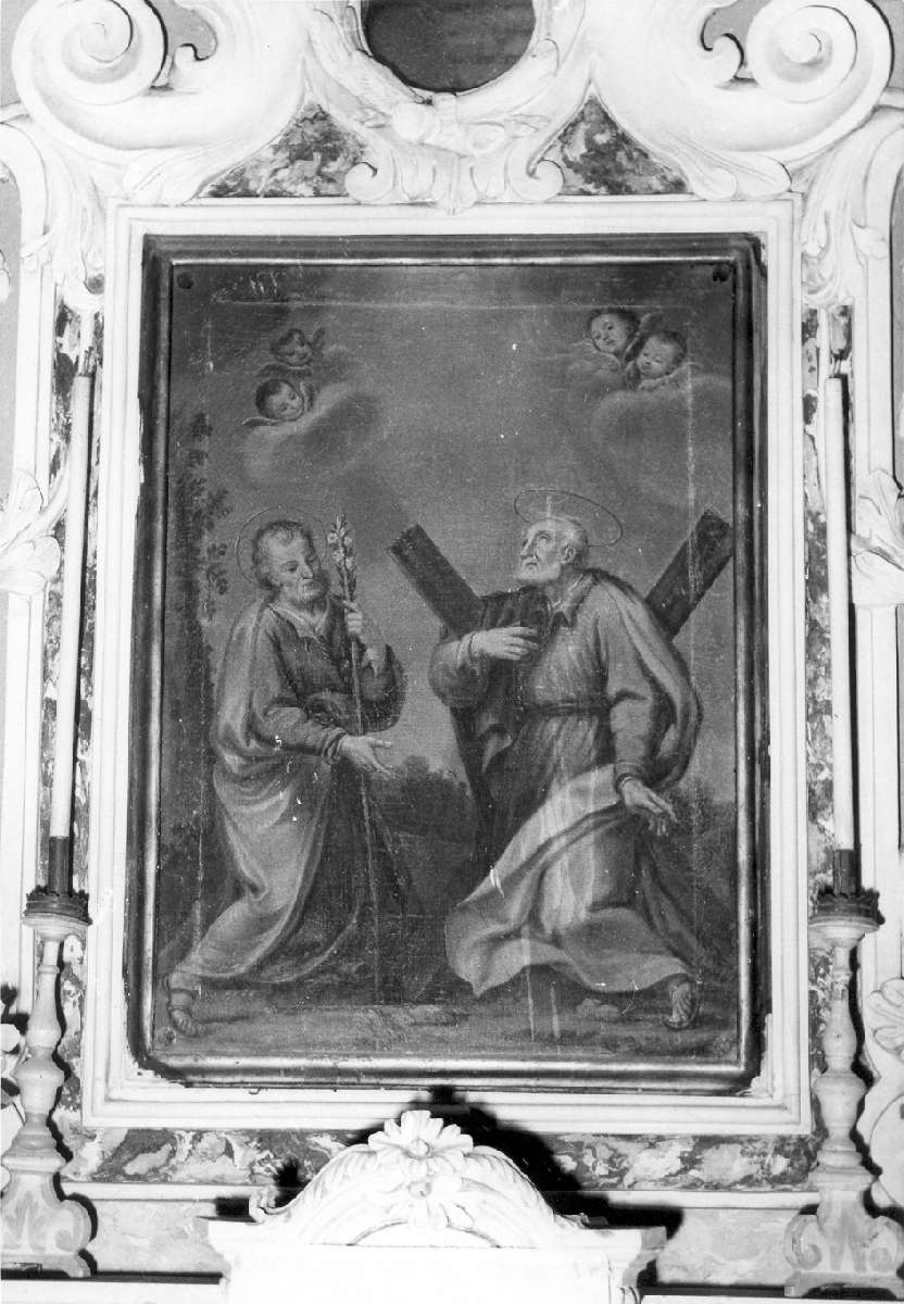 Sant'Andrea e San Giuseppe (dipinto) - ambito emiliano (sec. XVIII)