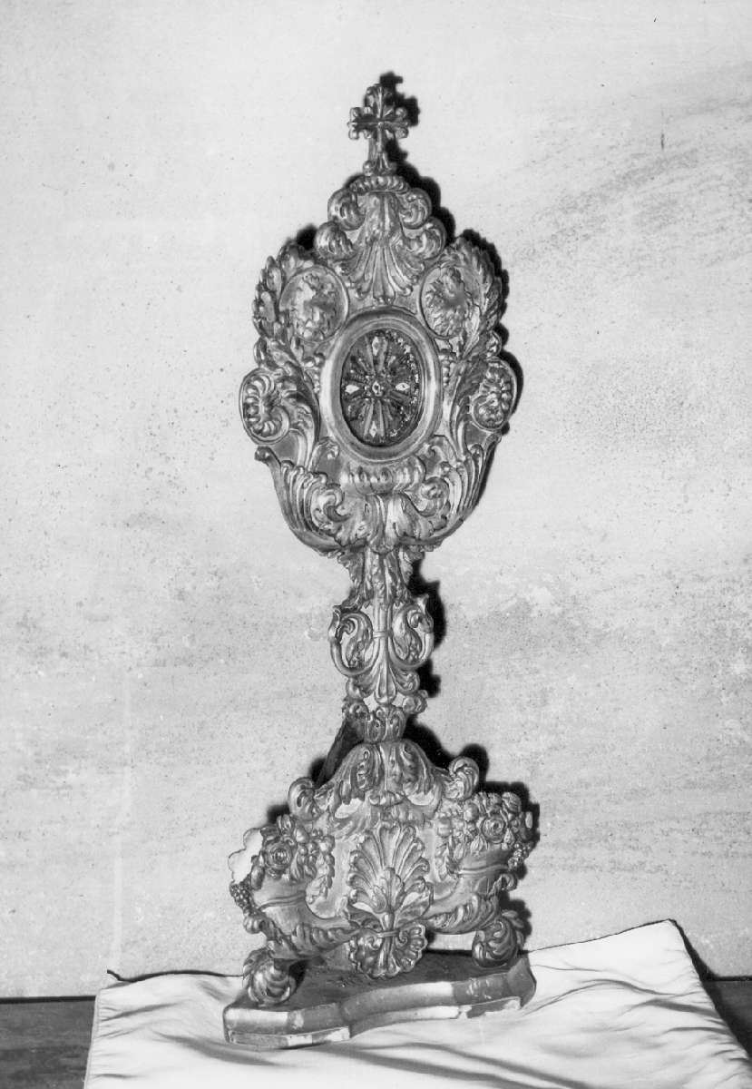 reliquiario - a ostensorio - manifattura emiliana (sec. XIX)