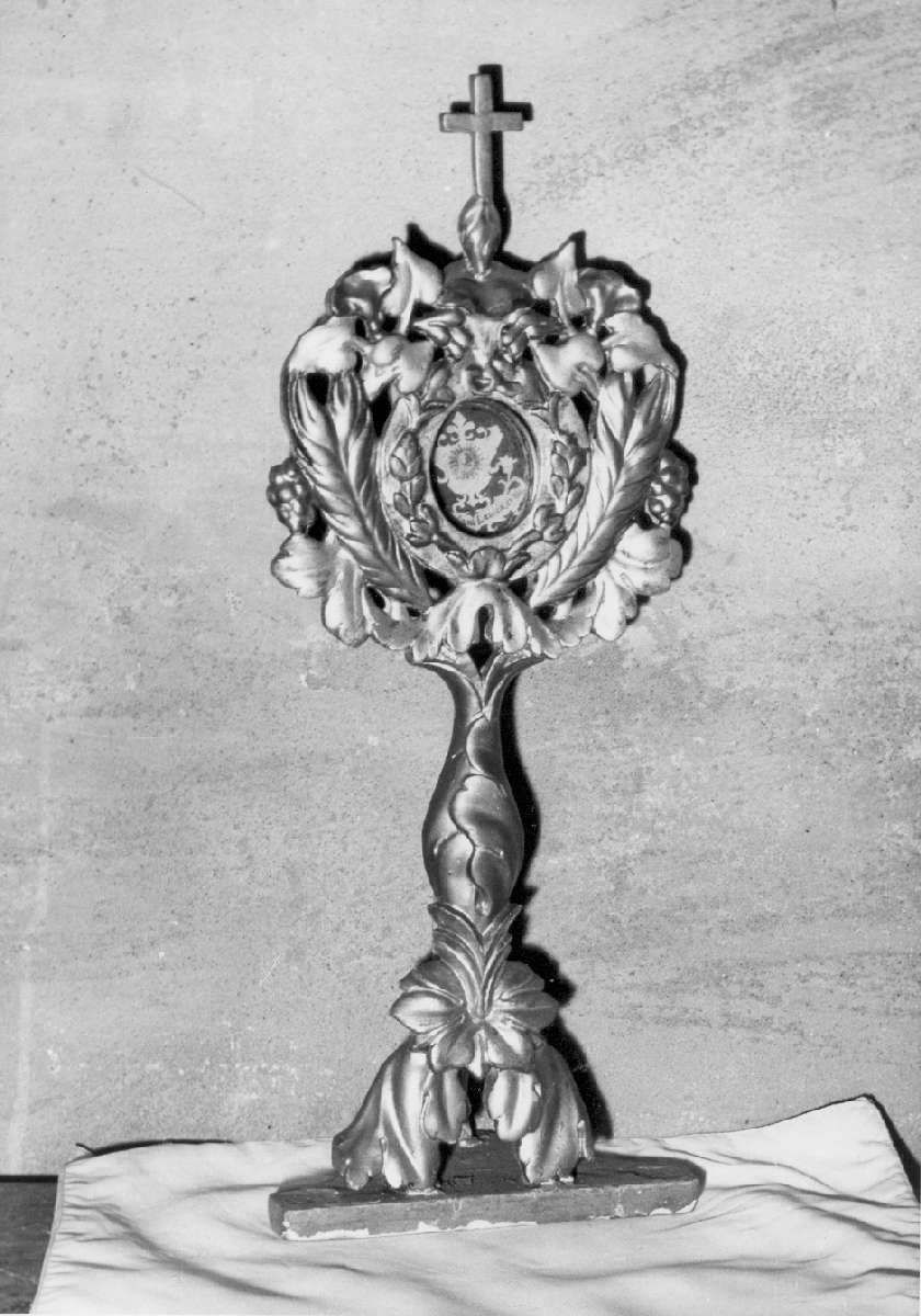 reliquiario - a ostensorio - manifattura emiliana (sec. XIX)