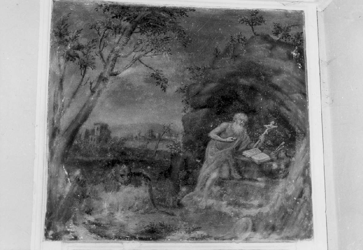 San Girolamo in meditazione (dipinto) - ambito emiliano (sec. XVIII)