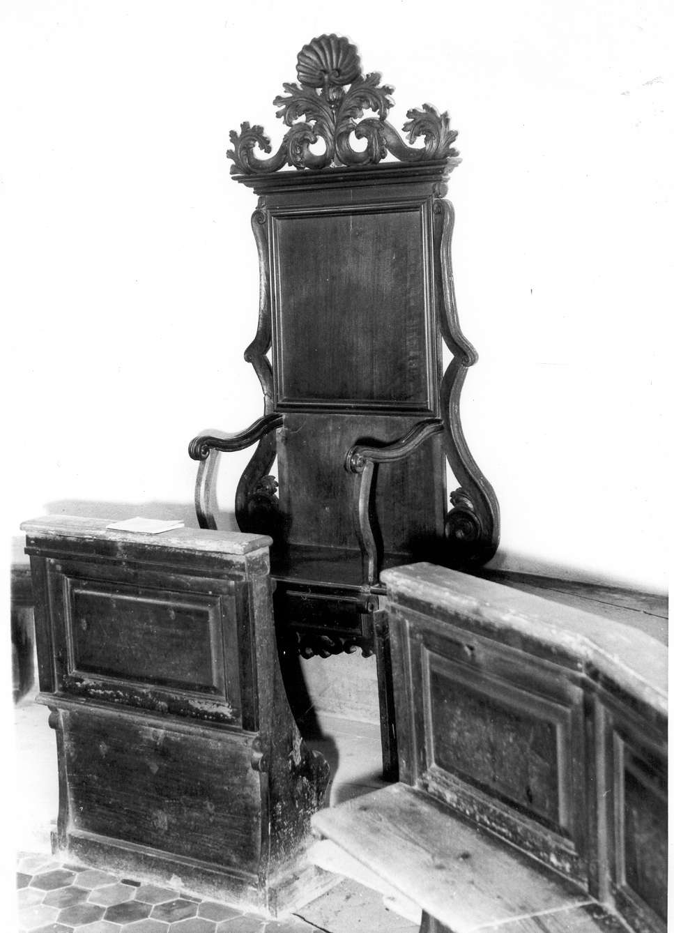 stalli del coro - manifattura reggiana (fine/inizio, seconda metà secc. XVIII/ XIX, sec. XIX)