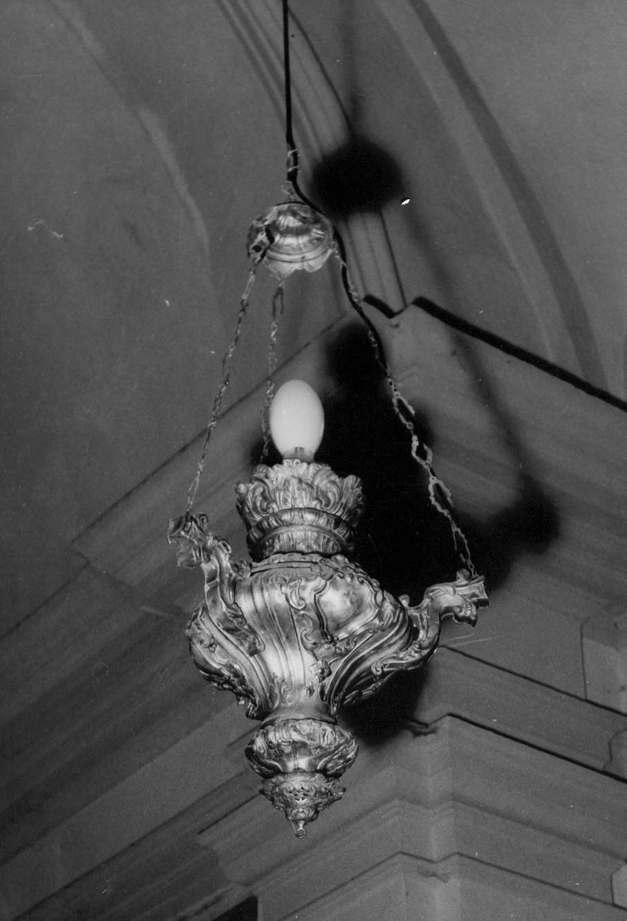 lampada pensile - manifattura reggiana (sec. XVIII)