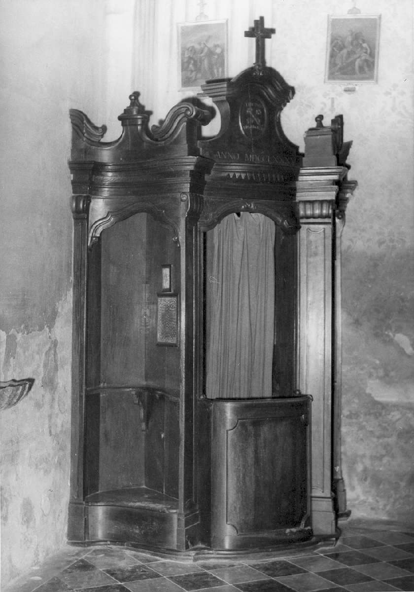 confessionale, serie - manifattura reggiana (sec. XVIII)