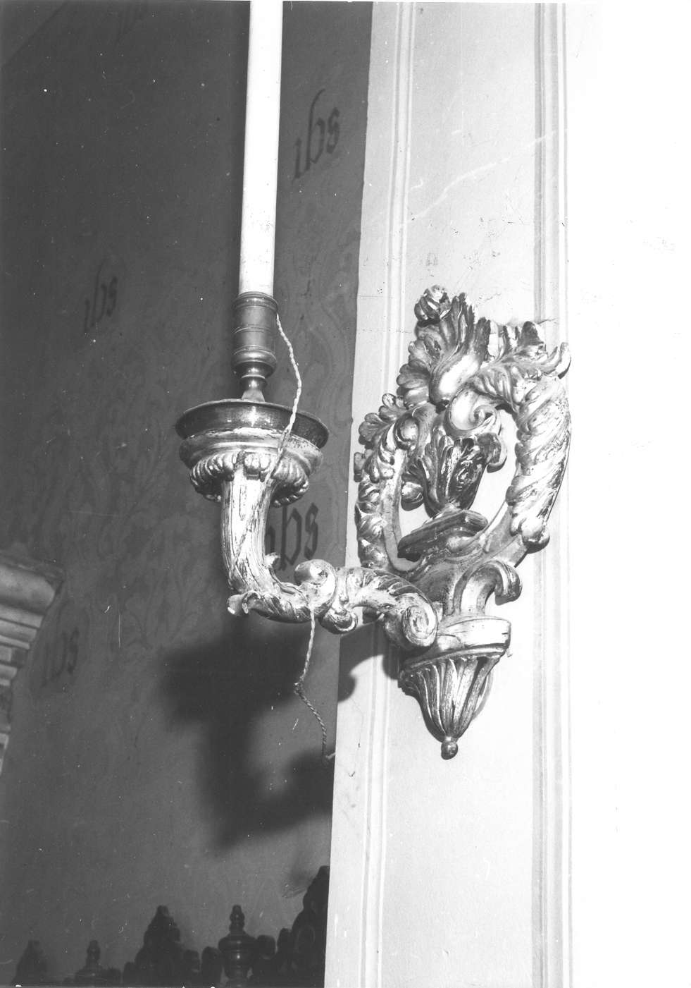 candeliere da parete, serie - manifattura emiliana (inizio sec. XIX)