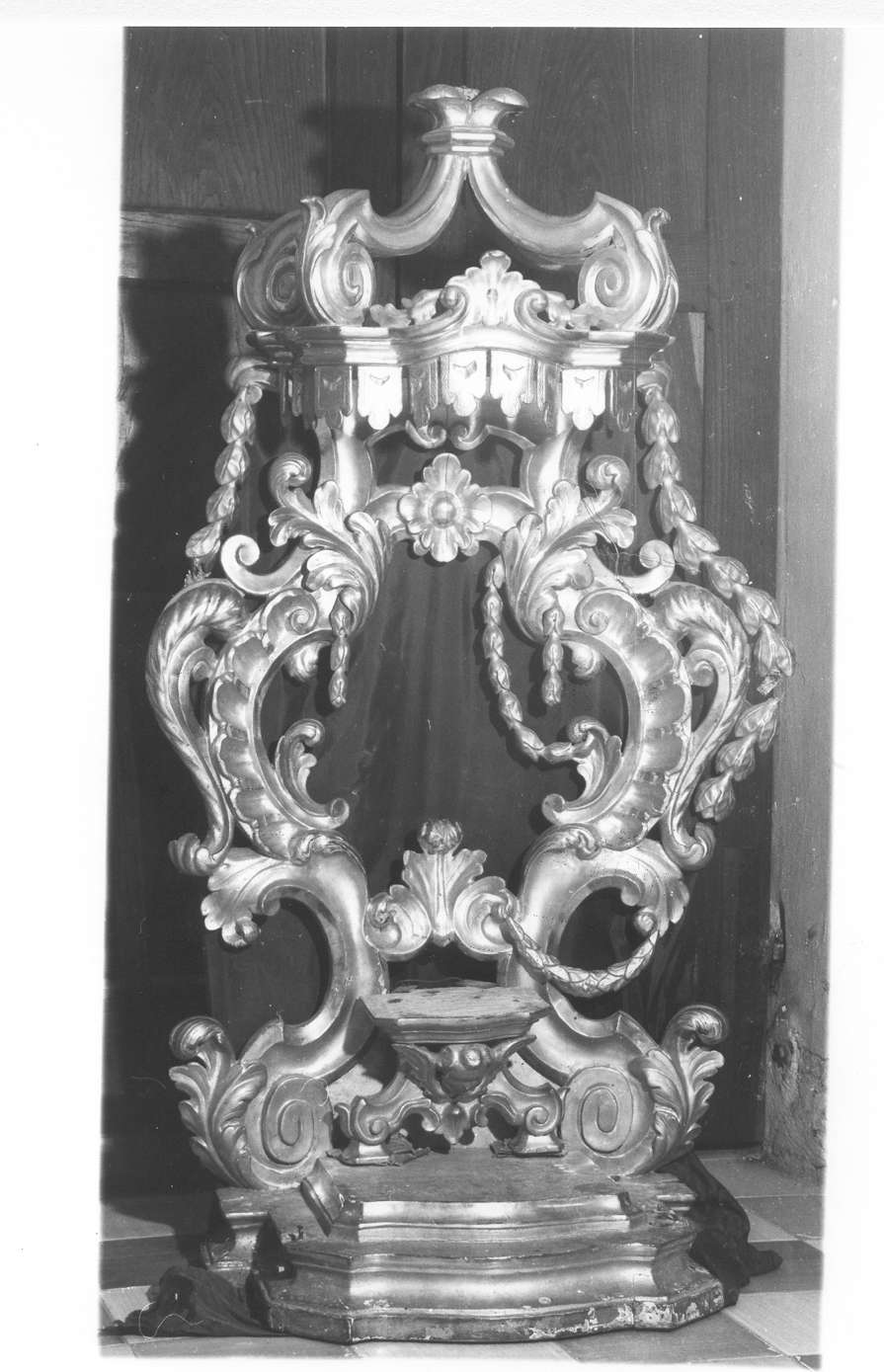 tronetto per esposizione eucaristica - manifattura emiliana (sec. XIX)