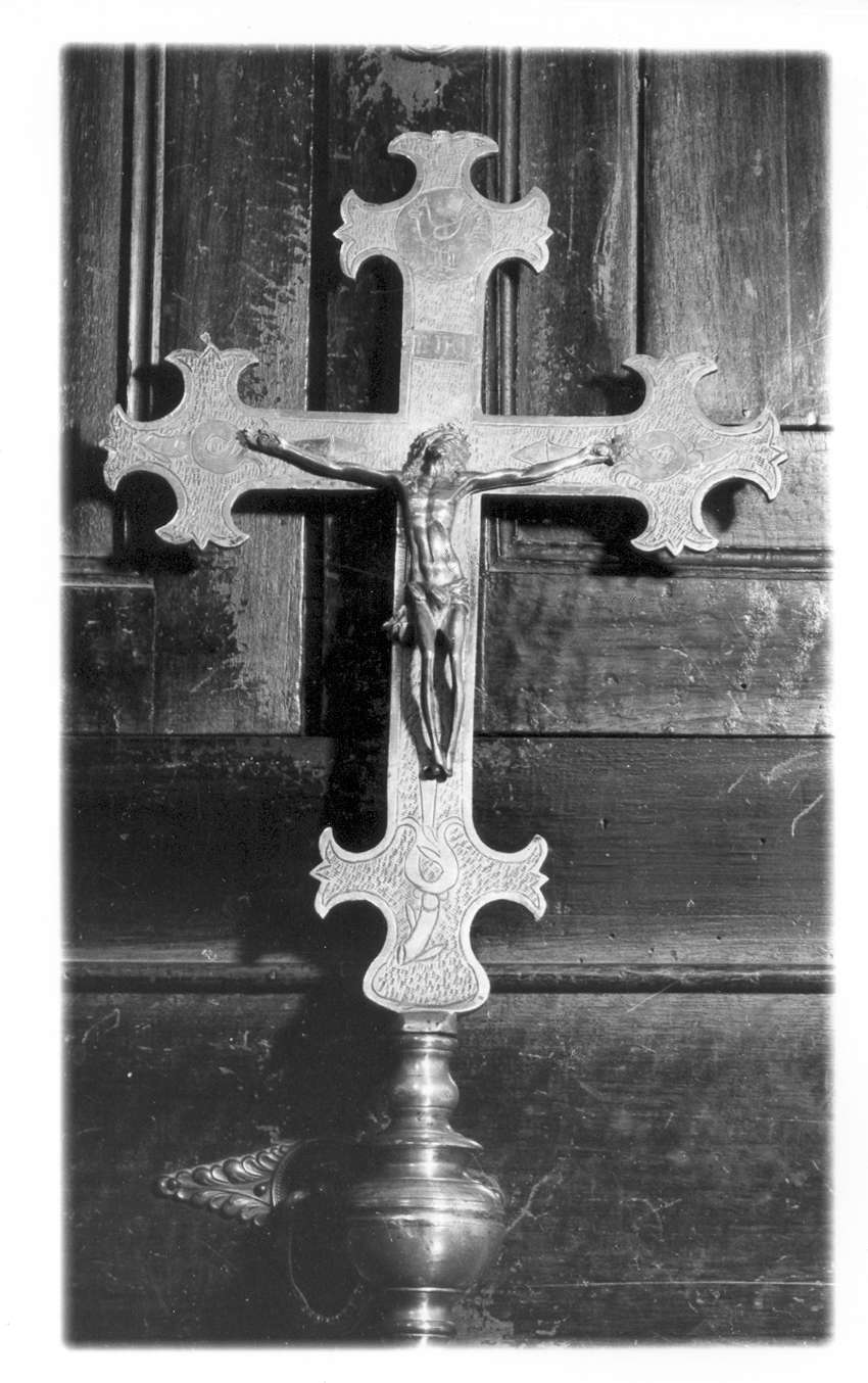 croce processionale - manifattura emiliana (inizio sec. XVIII)