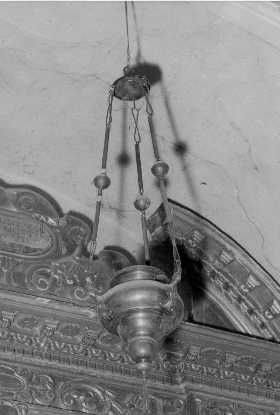 lampada pensile - manifattura emiliana (sec. XIX)